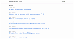 Desktop Screenshot of brettrawlins.com